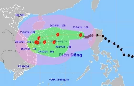 Tin Mới Nhất Bão Số 6 Trên Biển Đông 25/10: Bão Số 6 Sẽ Di Chuyển Theo Hướng Đông Và Suy Yếu